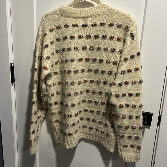 Anthropologie Moth sweater with sparkle polka dots - Picture 7 of 9